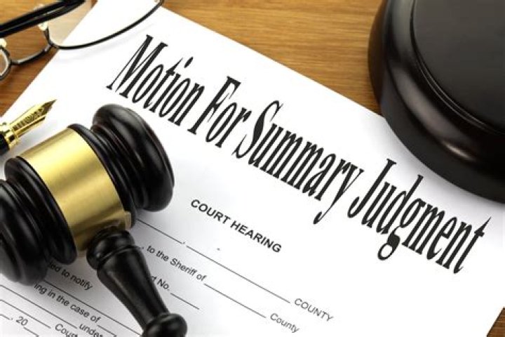 How is summary judgment?