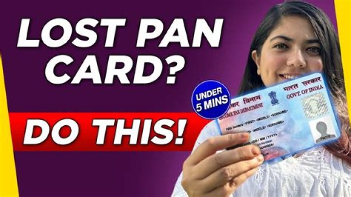How lost pan card?