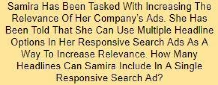 How many headlines can samira?