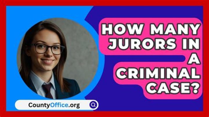 How many jurors in a criminal case?