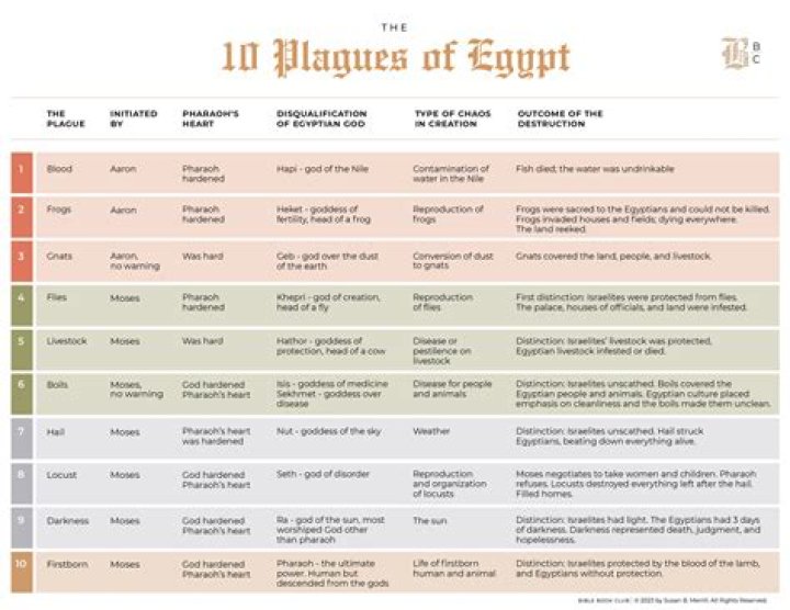 How many plagues were there?