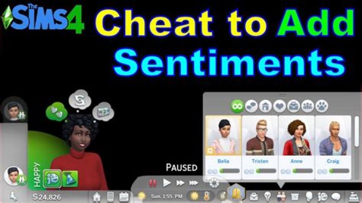 How many sentiments sims 4?
