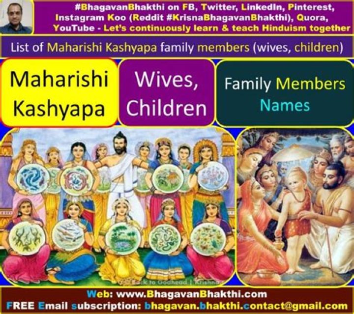 How many wives did kashyapa have?