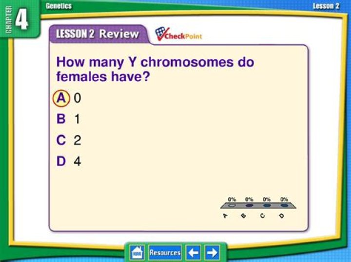 How many y chromosomes do females have?