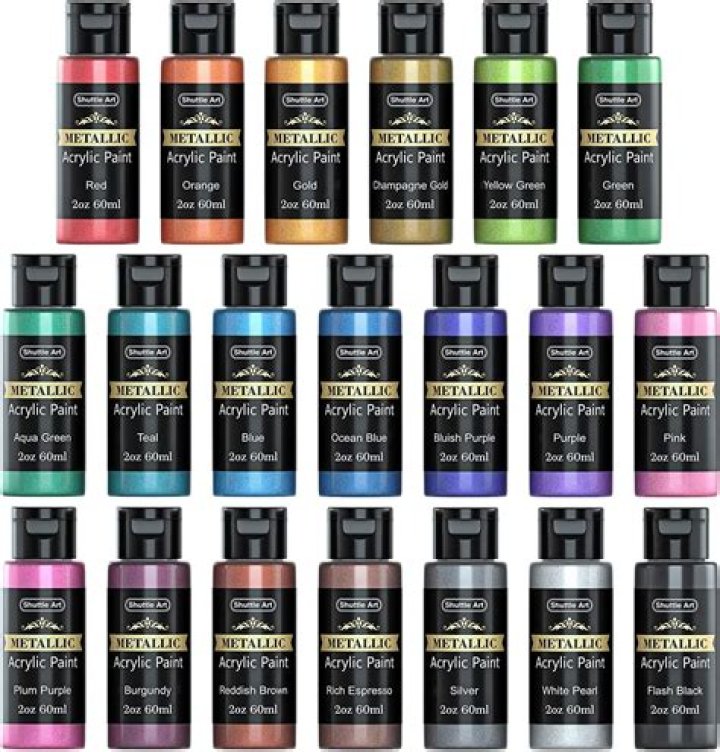 How metallic paint is made?