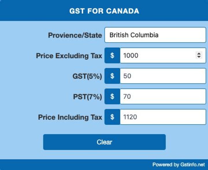 How much is pst in bc?