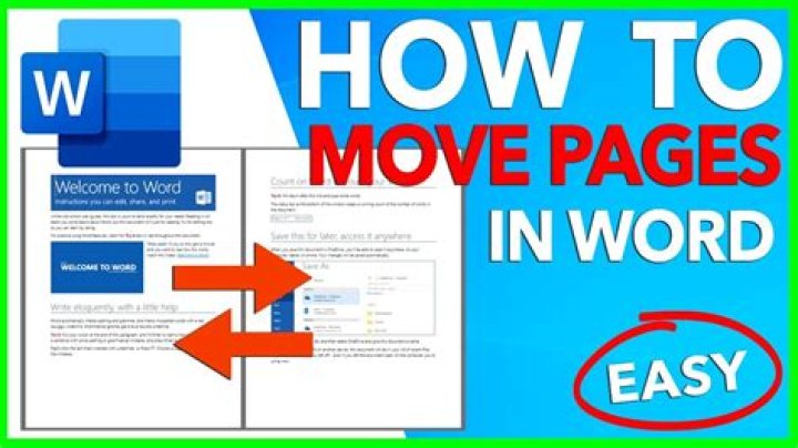 How rearrange pages in word?