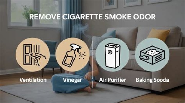 How remove cigarette smell in house?