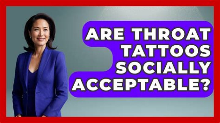 How socially acceptable are tattoos?