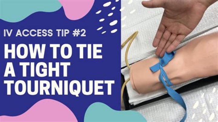 How tight to tie a tourniquet?