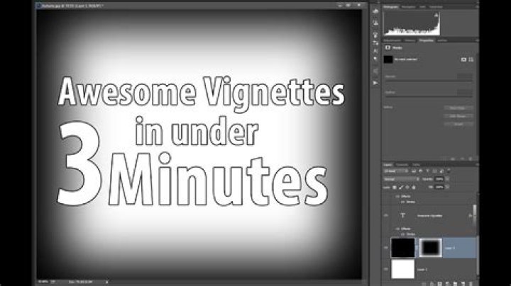 How to add vignette in photoshop?