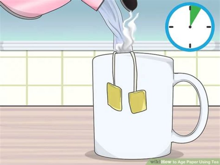 How to age paper using tea?
