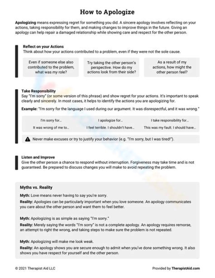 How to apologize for disappointing someone?