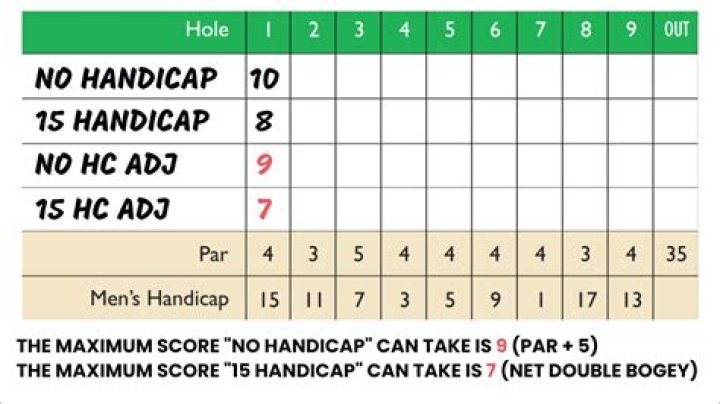 How to calculate a nine hole handicap?