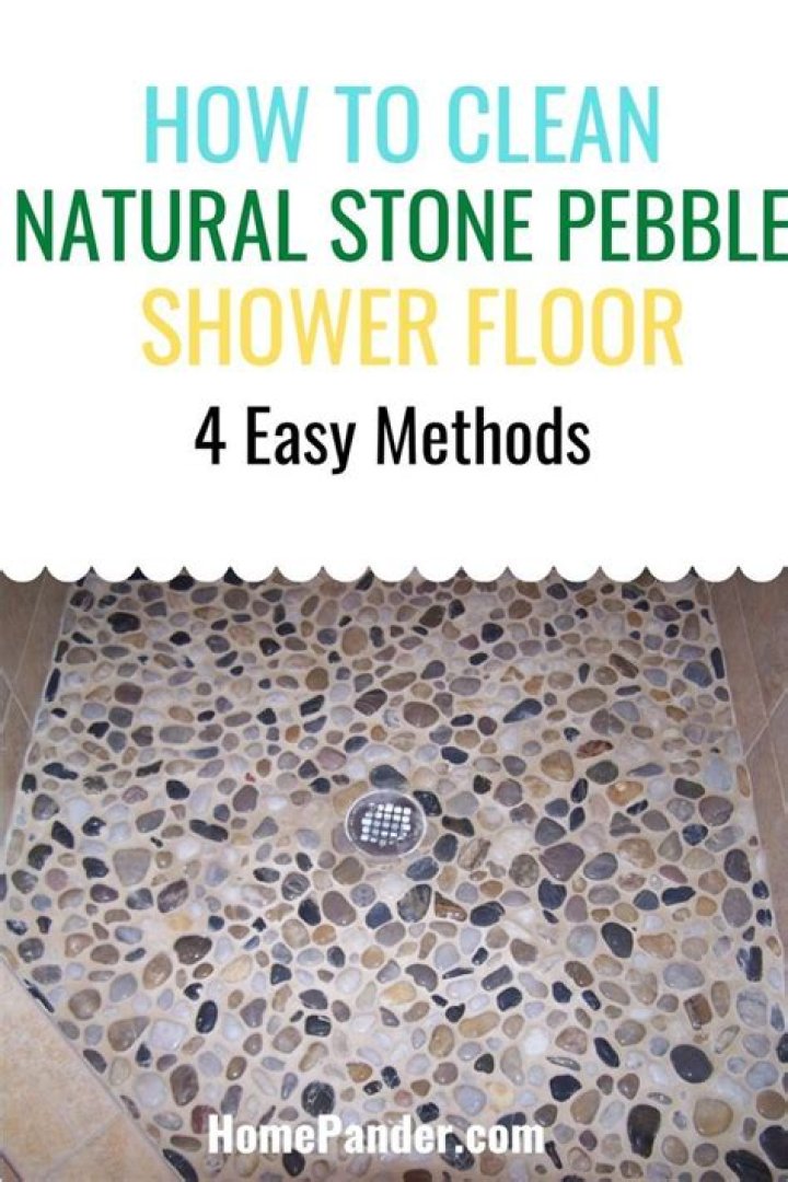 How to clean pebble stone floor?