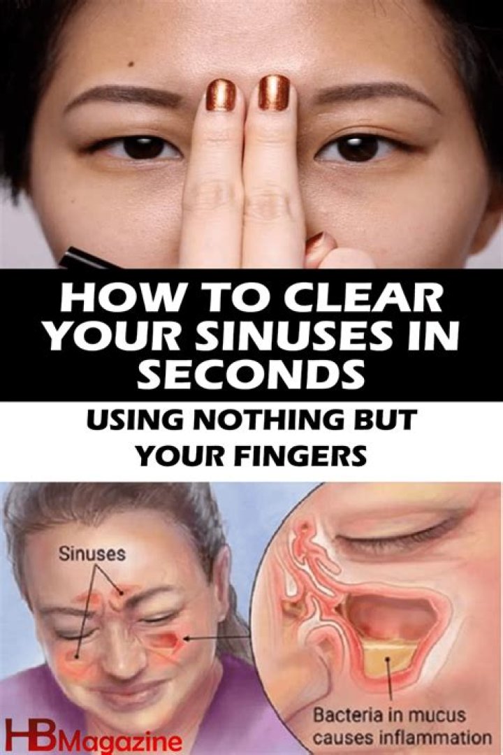 How to clear sinus blockage?