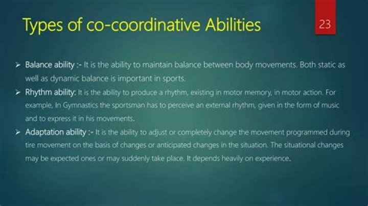 How to coordinative abilities help to improve performance?