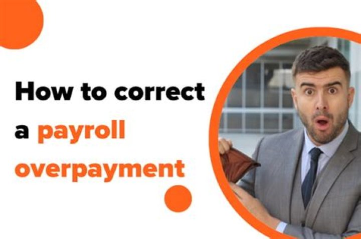 How to correct a payroll overpayment?