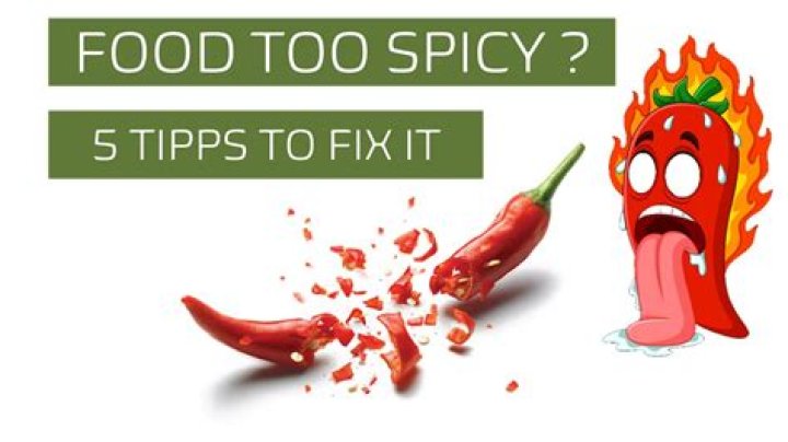 How to correct over peppered food?