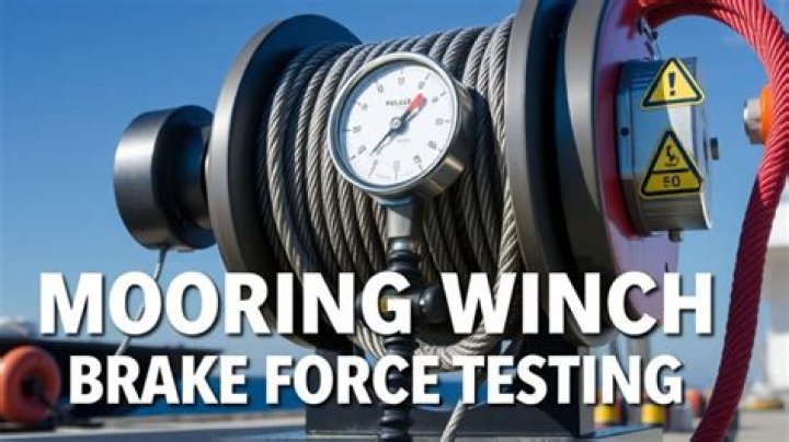 How to do brake testing of mooring winches?