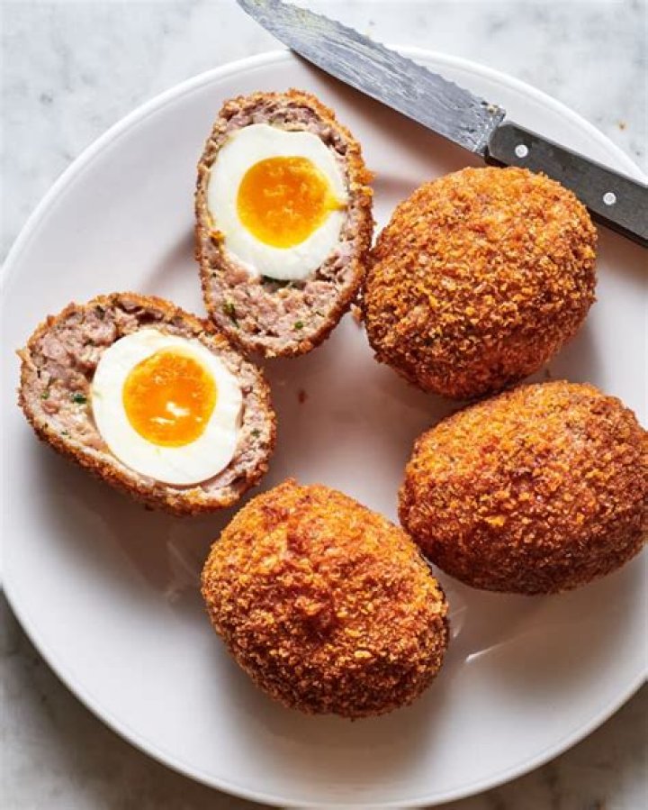 How to eat scotch egg?