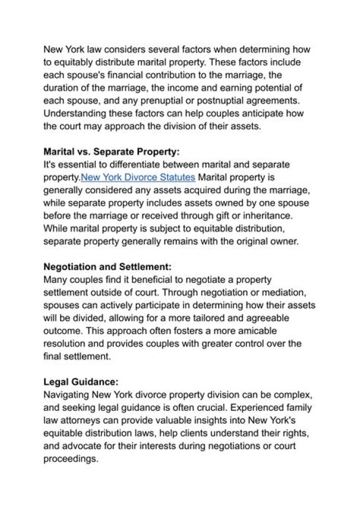 How to equitably distribute marital property?