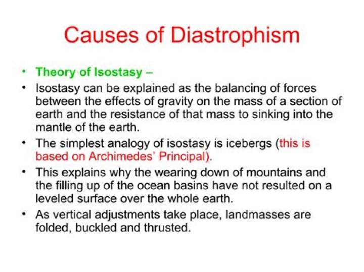 How to explain diastrophism?