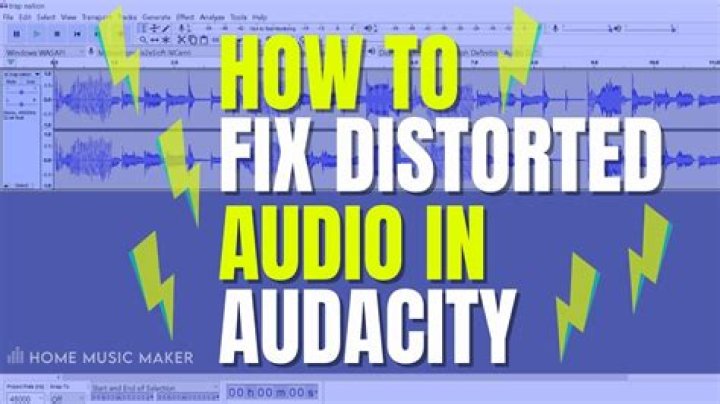 How to fix garbled audio in audacity?