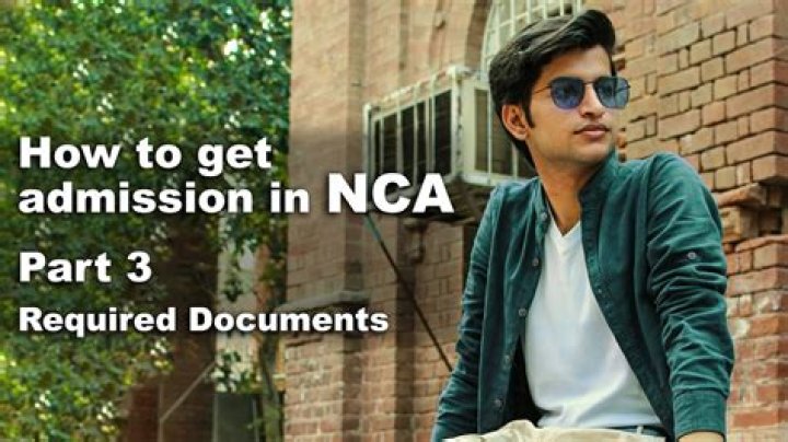 How to get admission in nca?