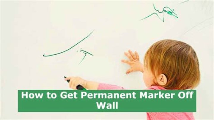 How to get permanent marker off wall?