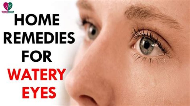 How to get rid of watery eyes?