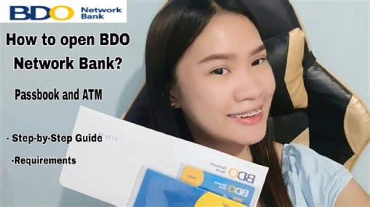 How to open passbook account in bdo?