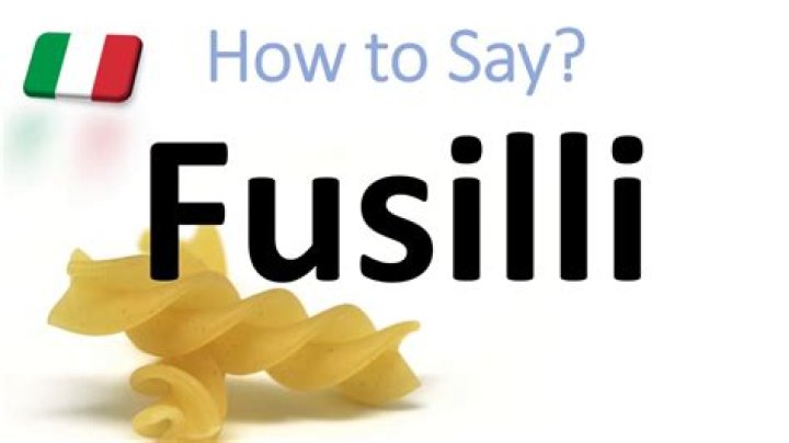 How to pronounce fusilli?
