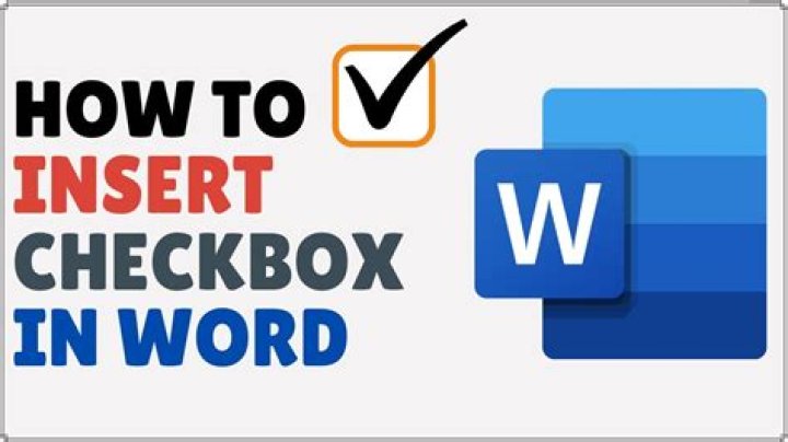 How to put a tick in a checkbox in word?
