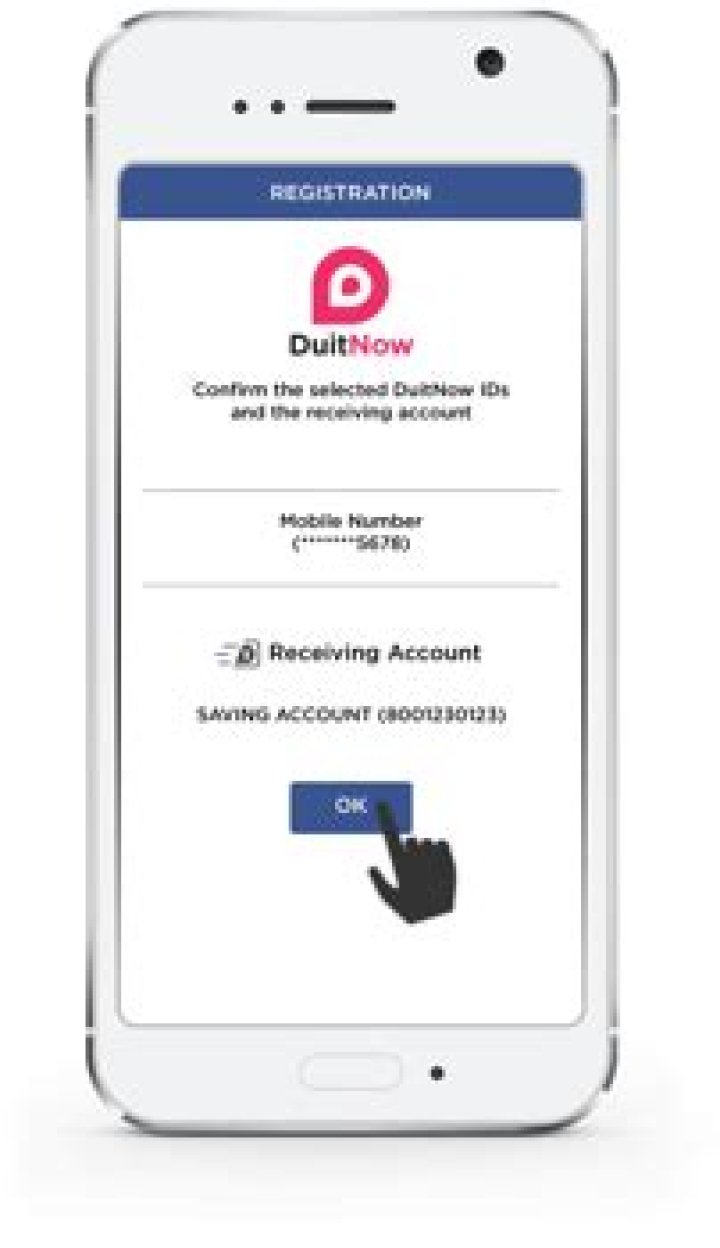 How to register duitnow?