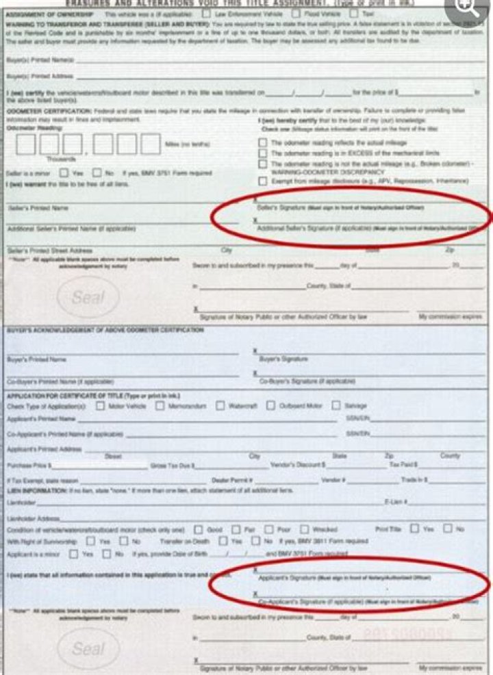 How to remove co-signer's name from auto title?