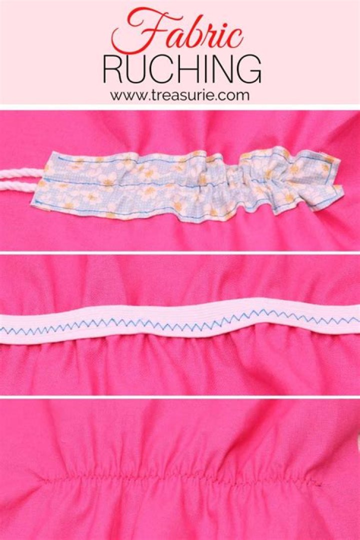 How to ruche fabric by hand?