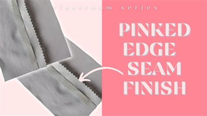 How to sew pinked edge strips?
