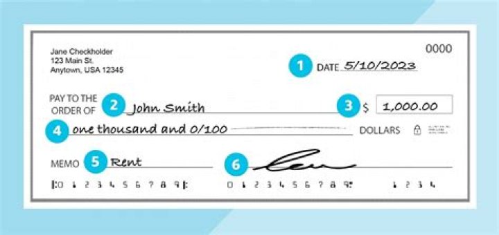 How to sign a check?