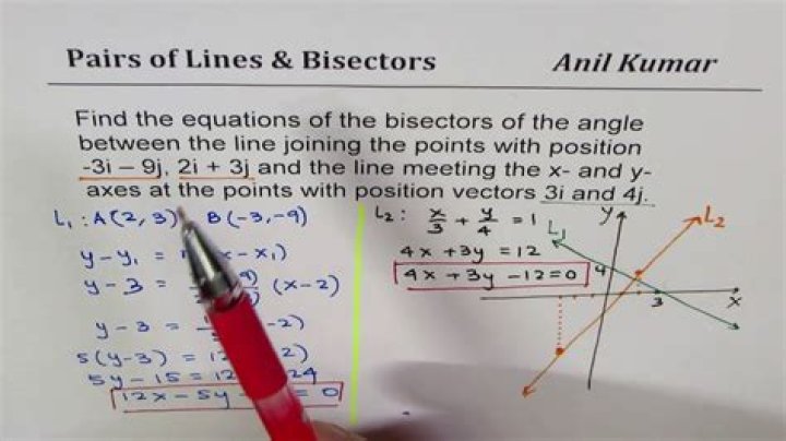 How to solve bisecting lines?
