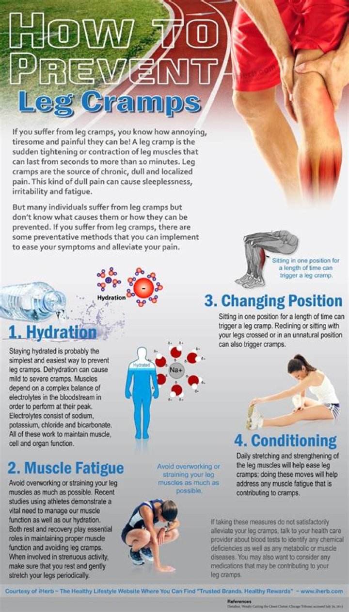 How to stop a leg cramp?