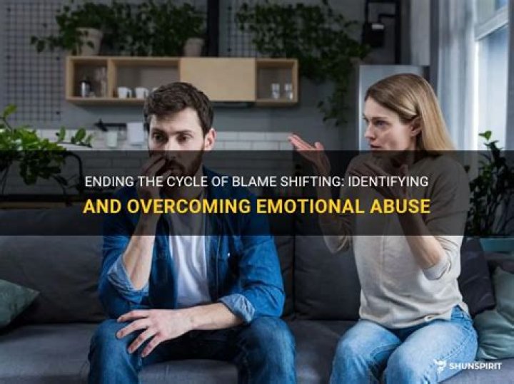 How to stop blame shifting?