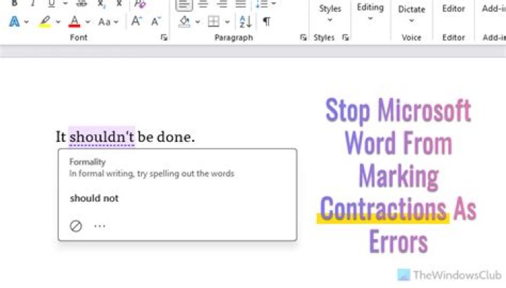 How to stop word from underlining errors?