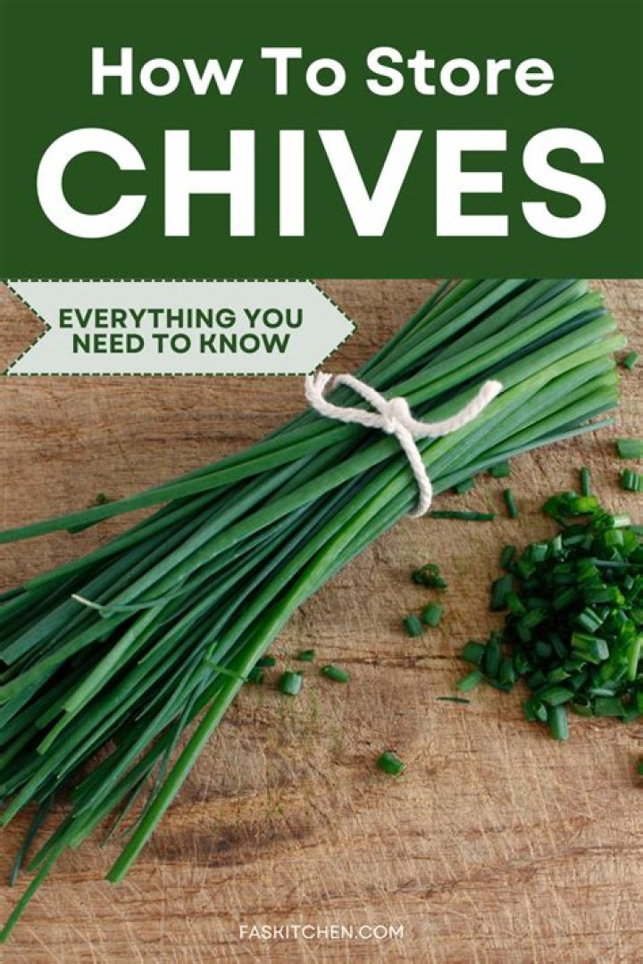 How to store chives?