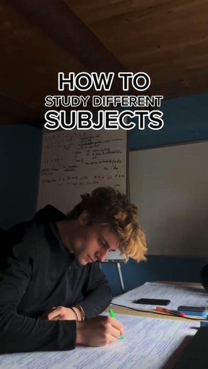 How to study different subjects?