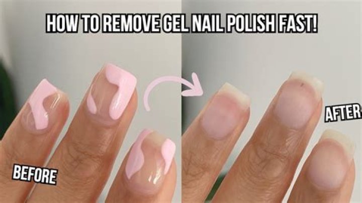 How to take off gel nail polish?
