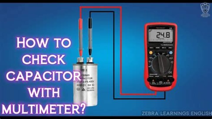 How to test electrolytic capacitor with digital multimeter?