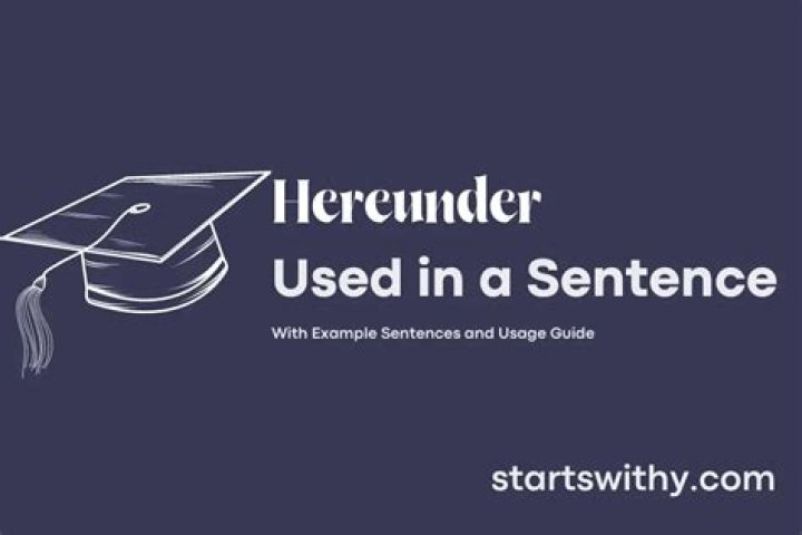 How to use hereunder?