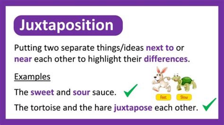 How to use juxtapose in a sentence?