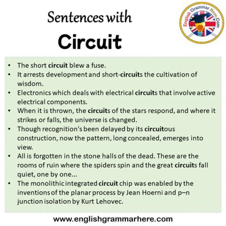 How to use riding the circuit in a sentence?